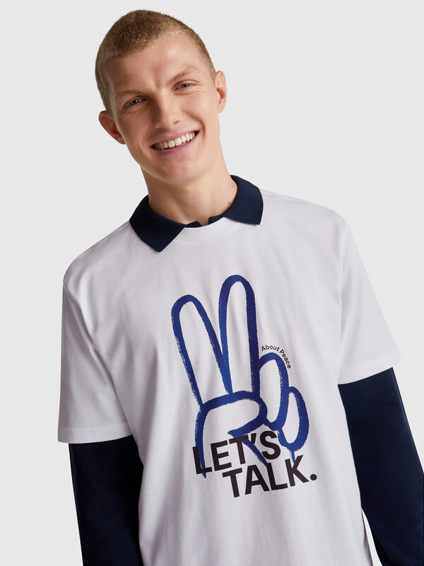 Relaxed Fit T-Shirt mit Print Herren