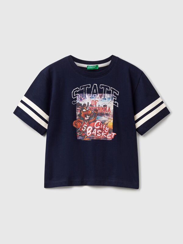 T-shirt overfit avec imprimé photographique Garçon