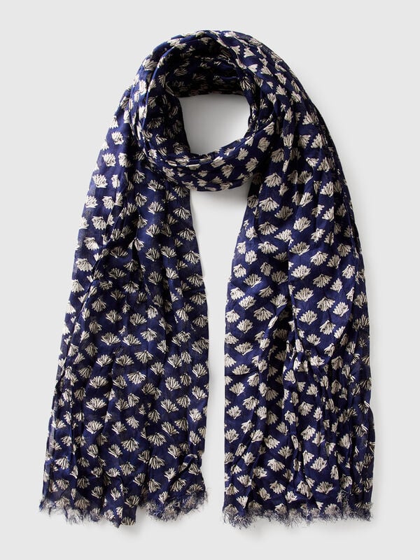 Floral scarf in viscose Women
