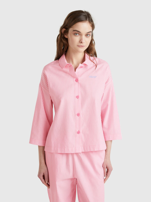 Vertikal gestreifte Pyjamajacke Damen