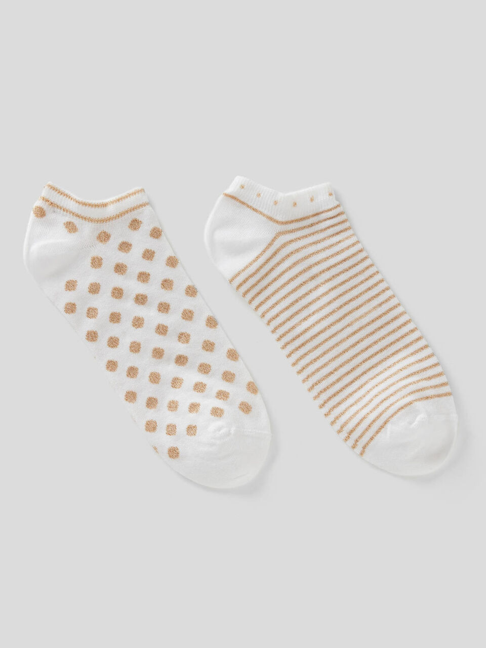 Deux paires de chaussettes basses avec fantaisie image number 1