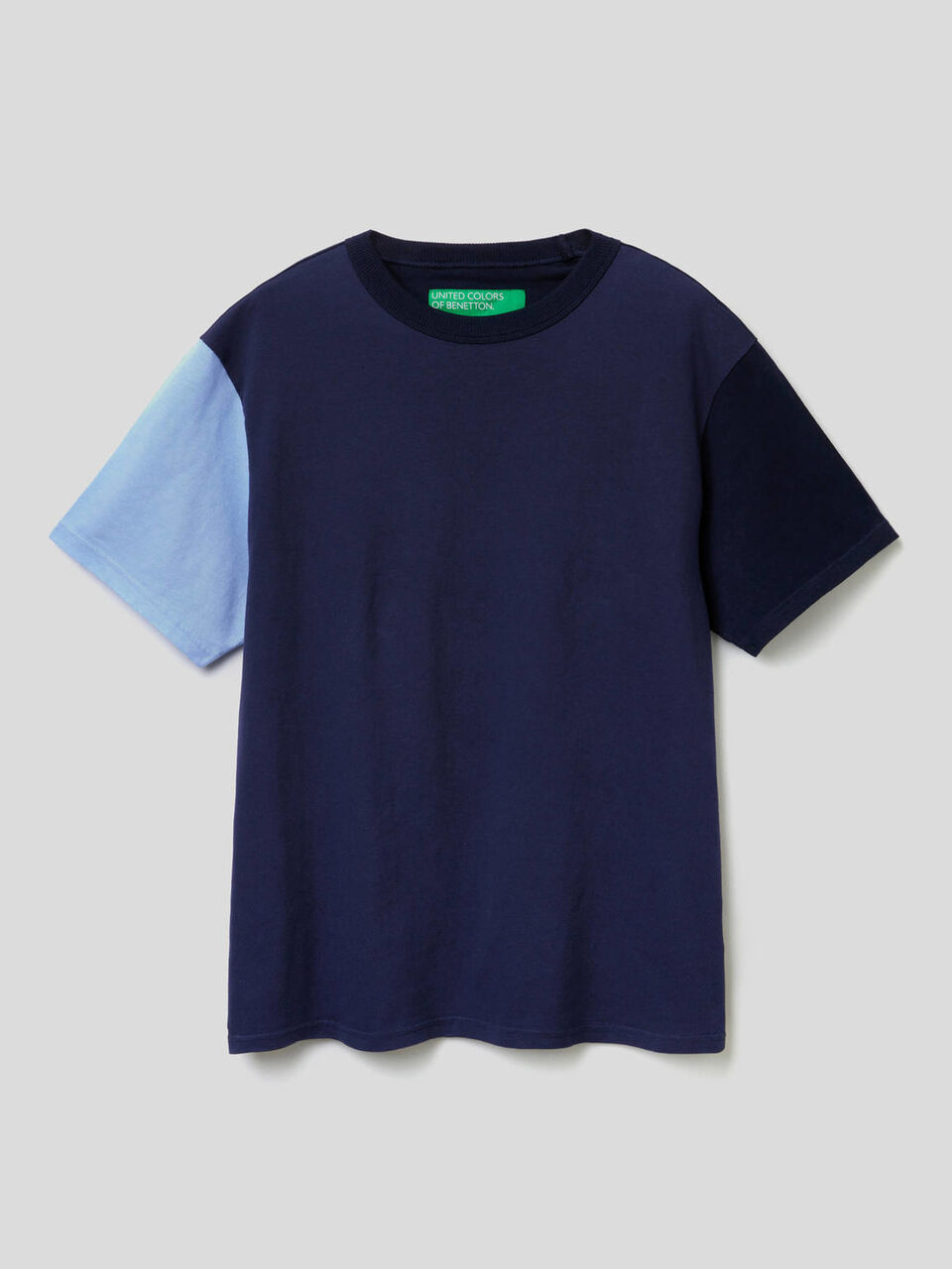 Color block short sleeve t-shirt image number 1