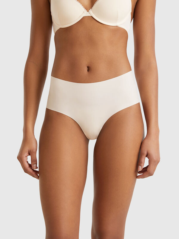 Jupe-culotte élastique avec dentelle Femme