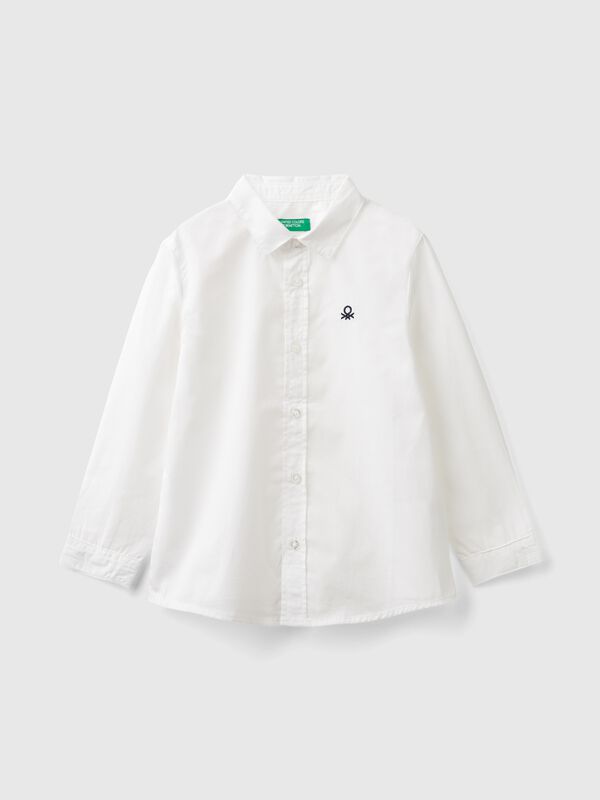 Chemise blanche en pur coton Garçon