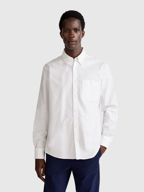 Button-Down-Hemd mit normaler Passform Herren