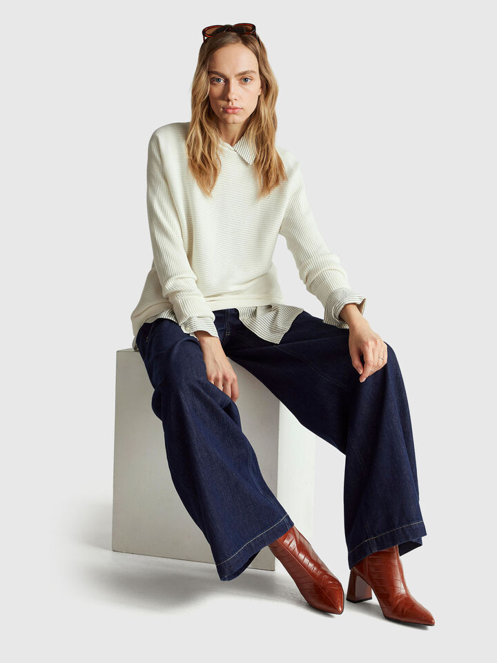 BOAT-NECK SWEAT.L/S Femme