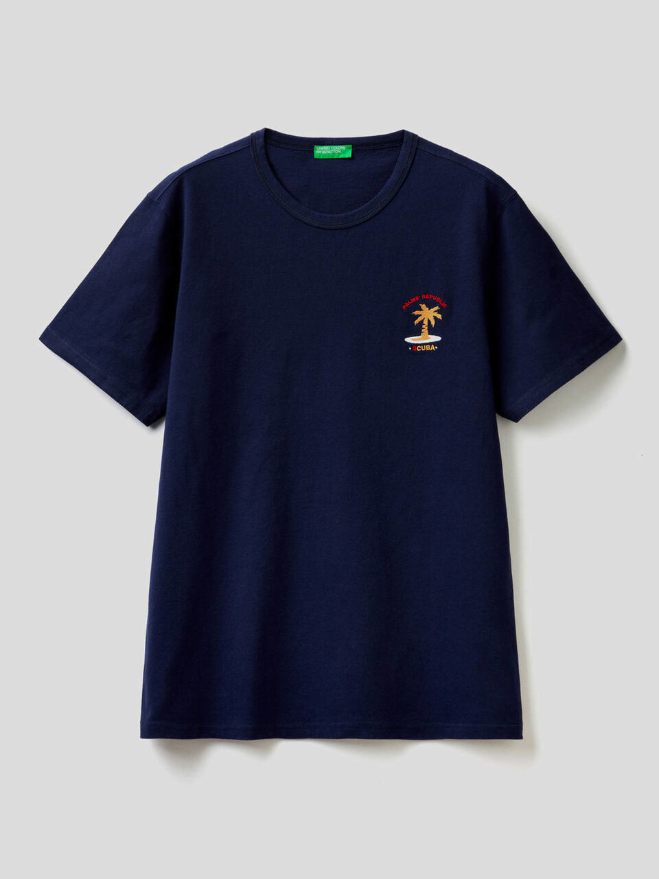 T-shirt en pur coton avec broderie image number 1