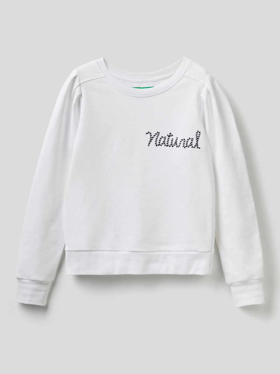 Sweat en coton bio avec broderie image number 1