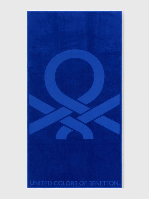 Serviette de plage jacquard