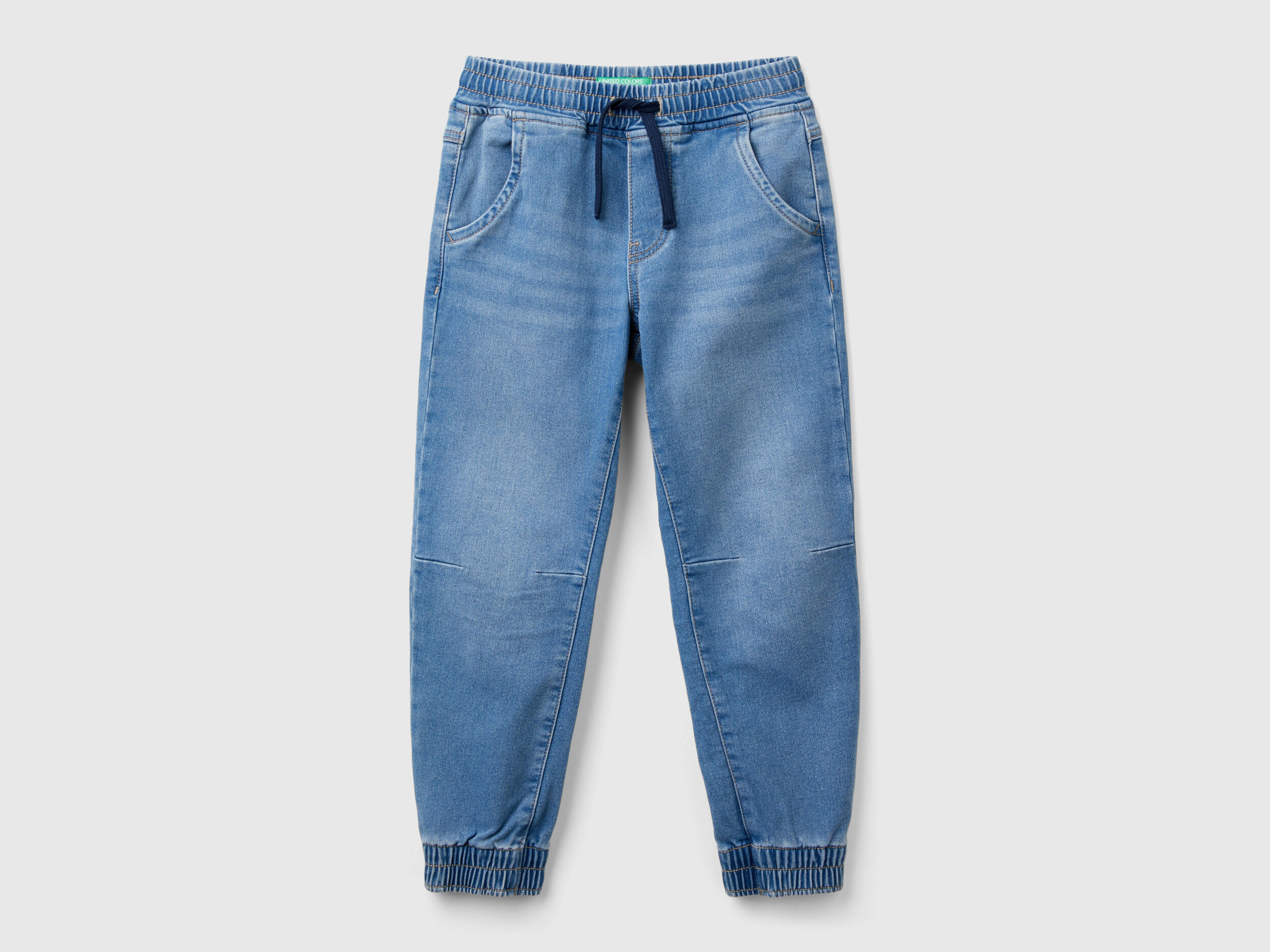denim joggers Blue Benetton