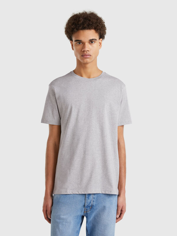T-shirt gris chiné Homme