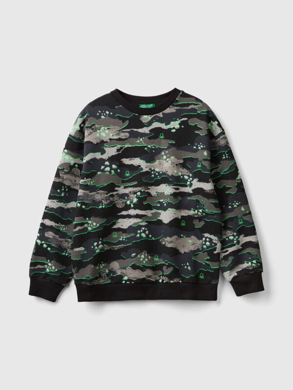 Sweater in Camouflage 100% Baumwolle Jungen