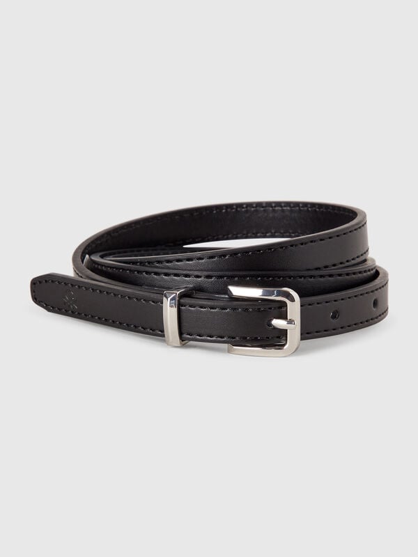 Black thin belt Women