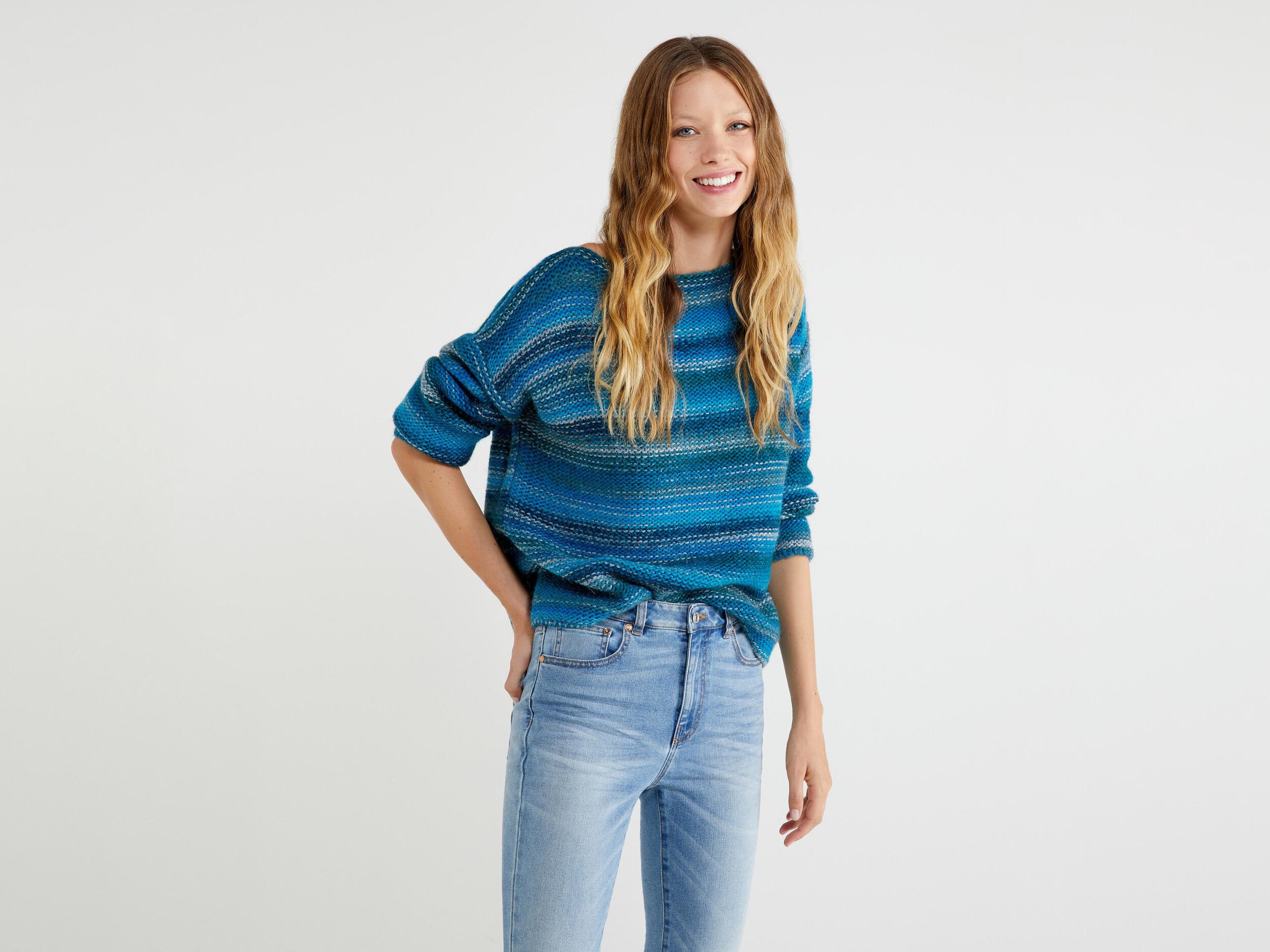 Pull multicolore benetton