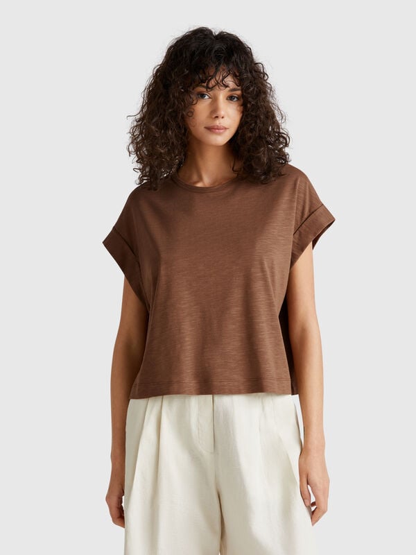 T-shirt coupe carrée Femme