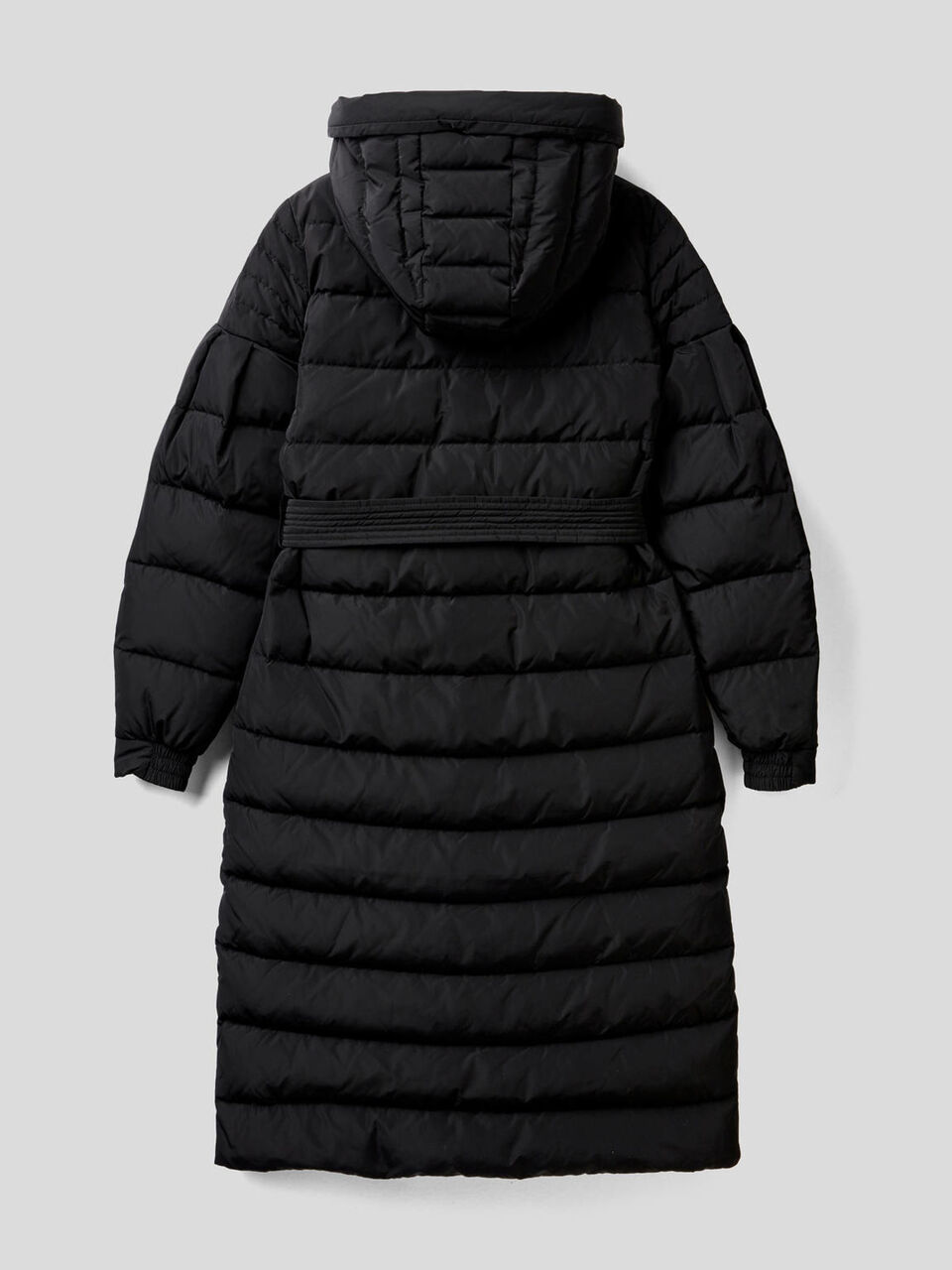 Lange Daunenjacke mit Gürtel image number 2