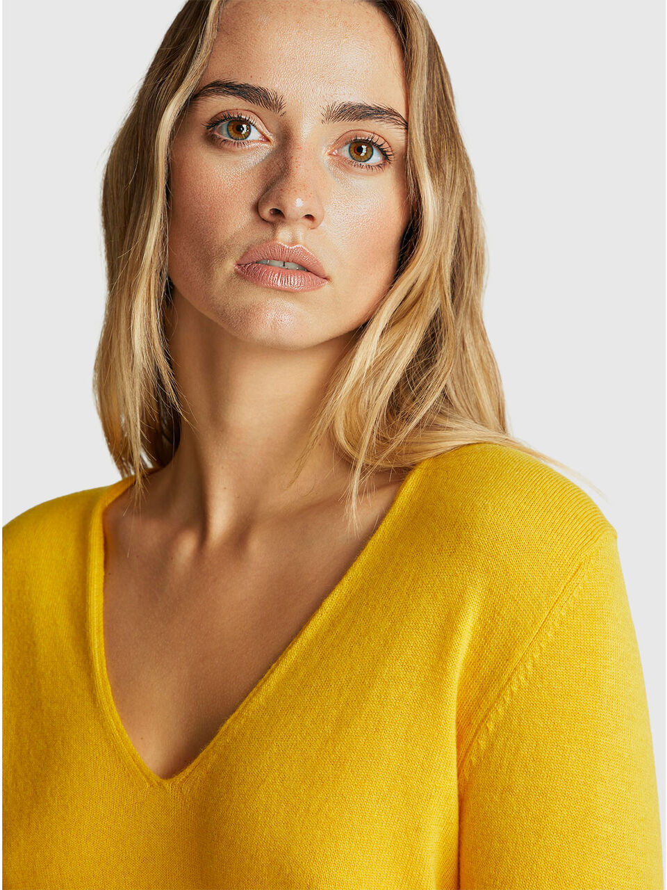 V NECK SWEATER L/S Damen image number null