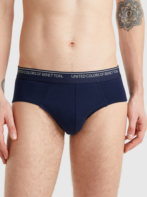Slips aus elastischer Baumwolle Herren