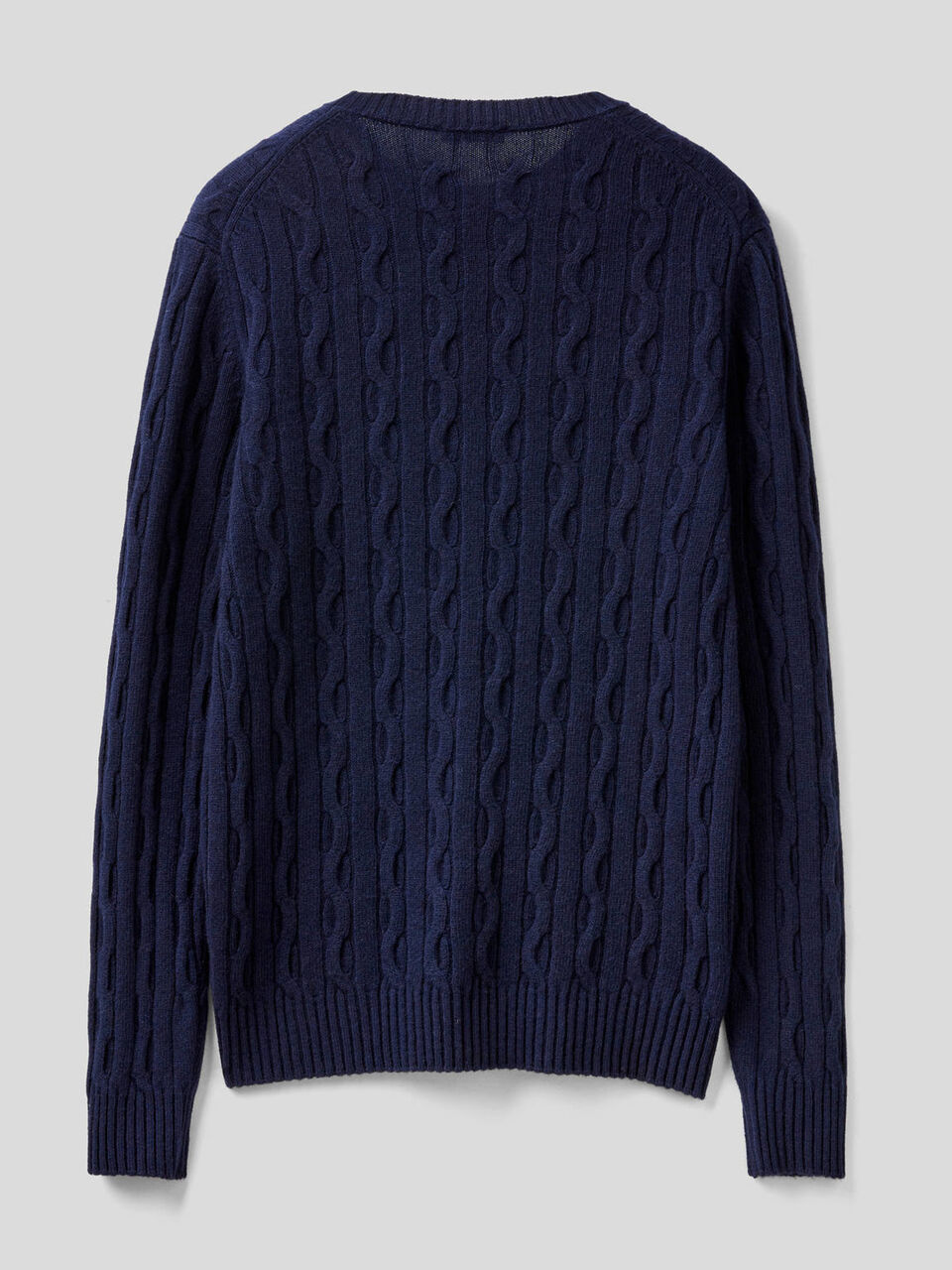 Pullover aus einer Wollmischung mit Flechtmuster image number 2