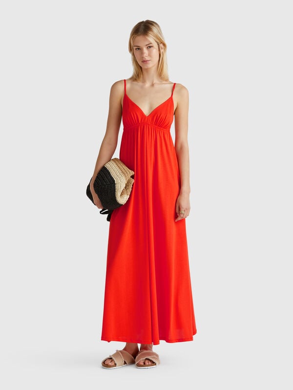 Kleid aus Baumwoll-Viskose-Mischung Damen