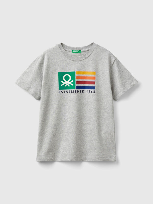 Kurzärmeliges T-Shirt aus 100% Biobaumwolle Jungen