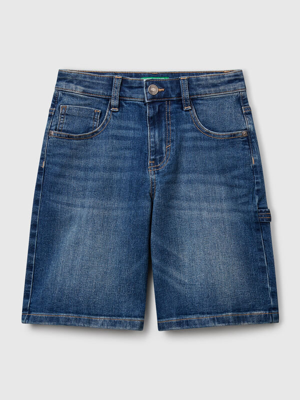 Bermuda en jean coupe droite Garçon