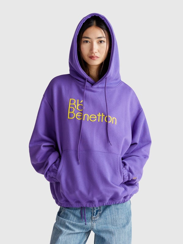 Sweatshirt mit Tasche und Kapuze Damen