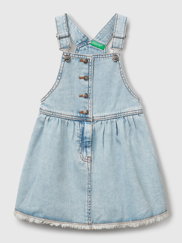 Robe salopette en jean Filles