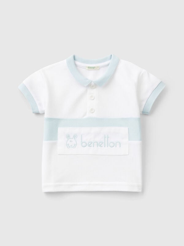 Poloshirt aus Bio-Baumwolle Newborn