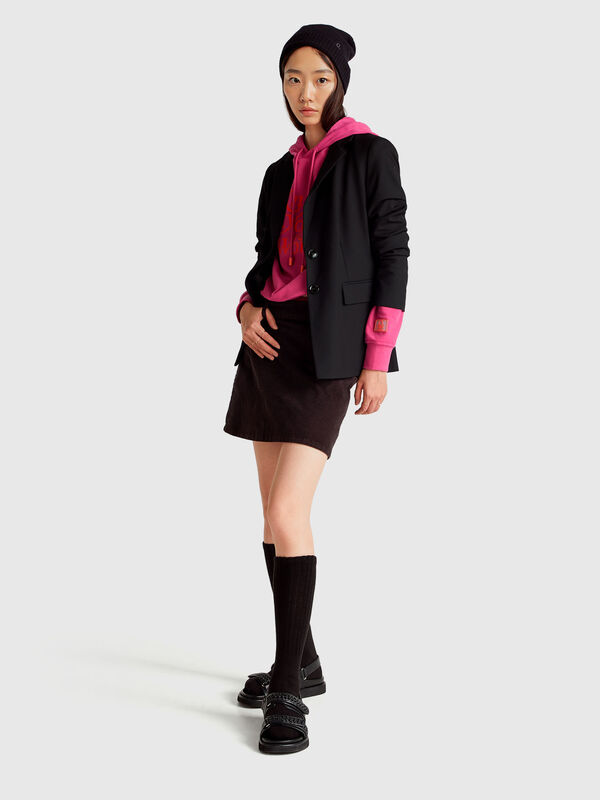 Minijupe en velours Femme
