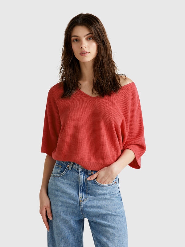 Pull court réversible Femme