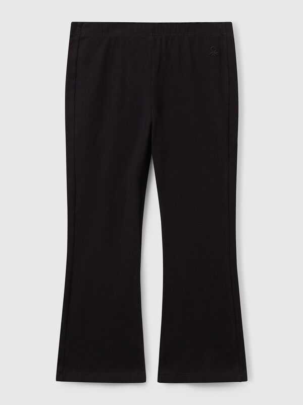 Leggings évasés en coton extensible Filles