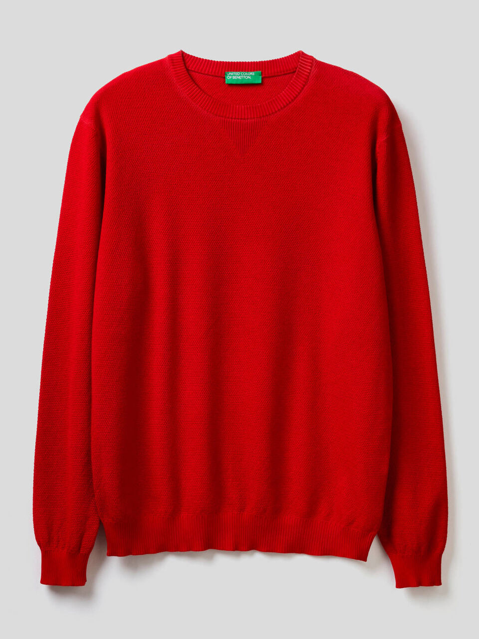 Maglia girocollo con dettaglio a V Homme image number 1
