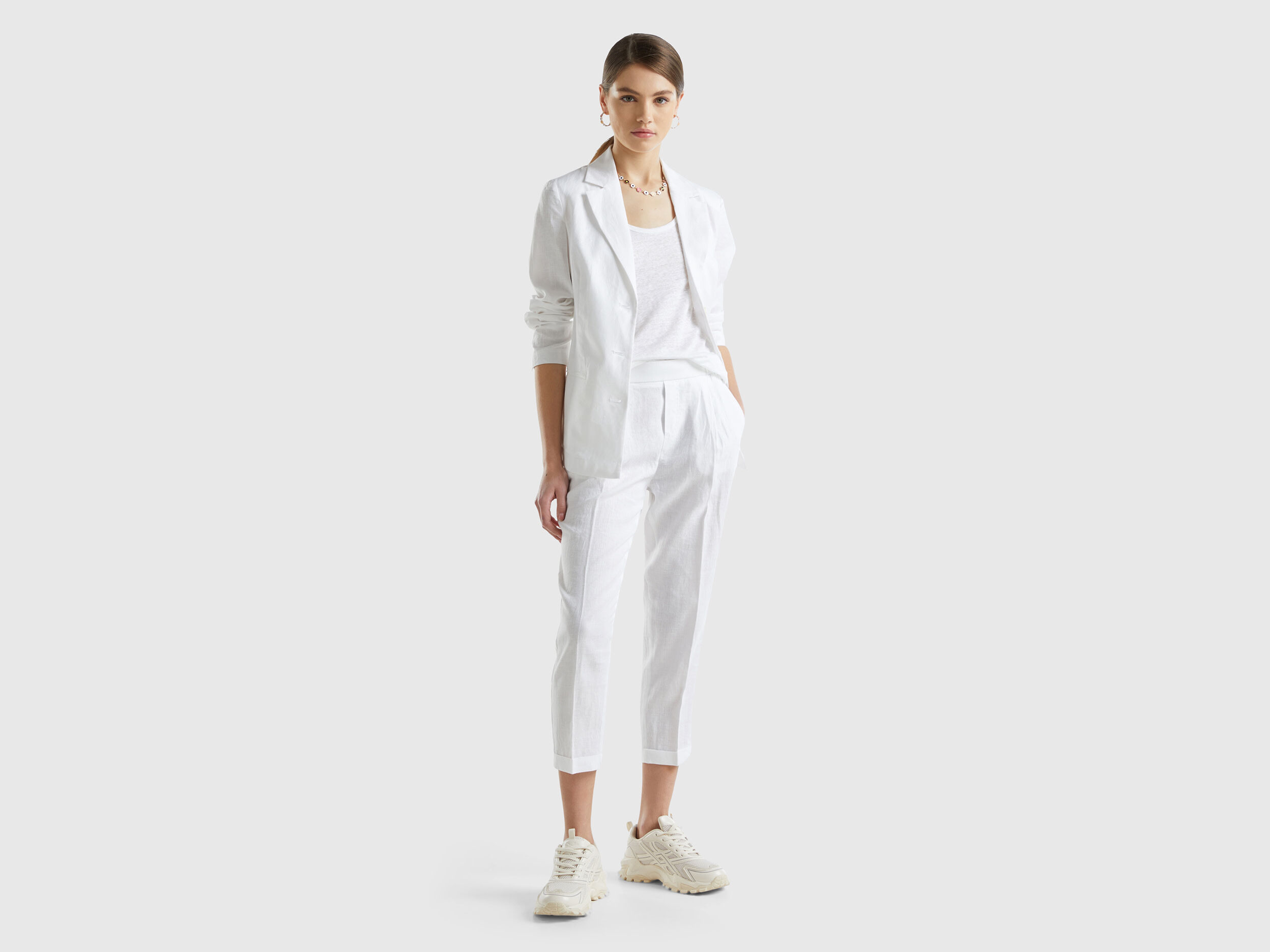 Pantalon 100 lin femme shop