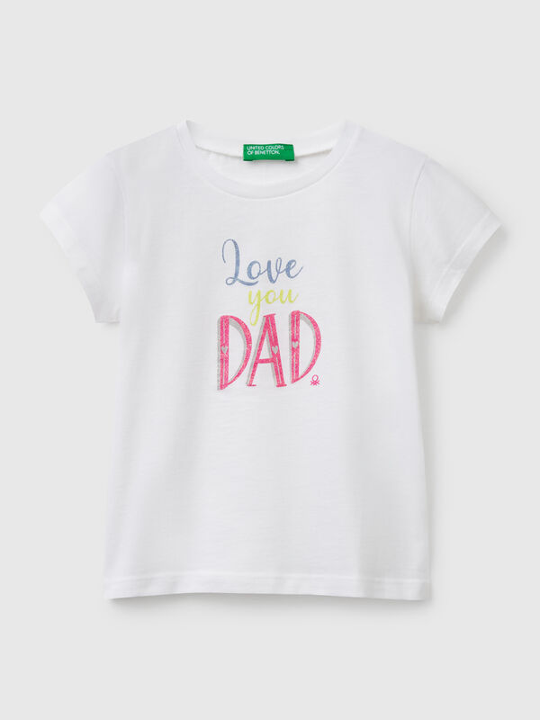 T-shirt en coton à paillettes Filles