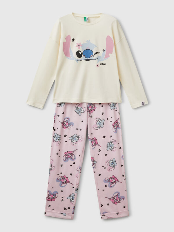 Fließender Pyjama mit Stitch ©Disney-Aufdruck Mädchen