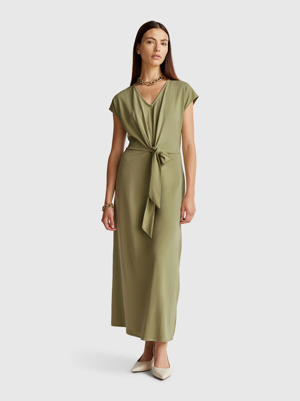 Robe en coton extensible Femme
