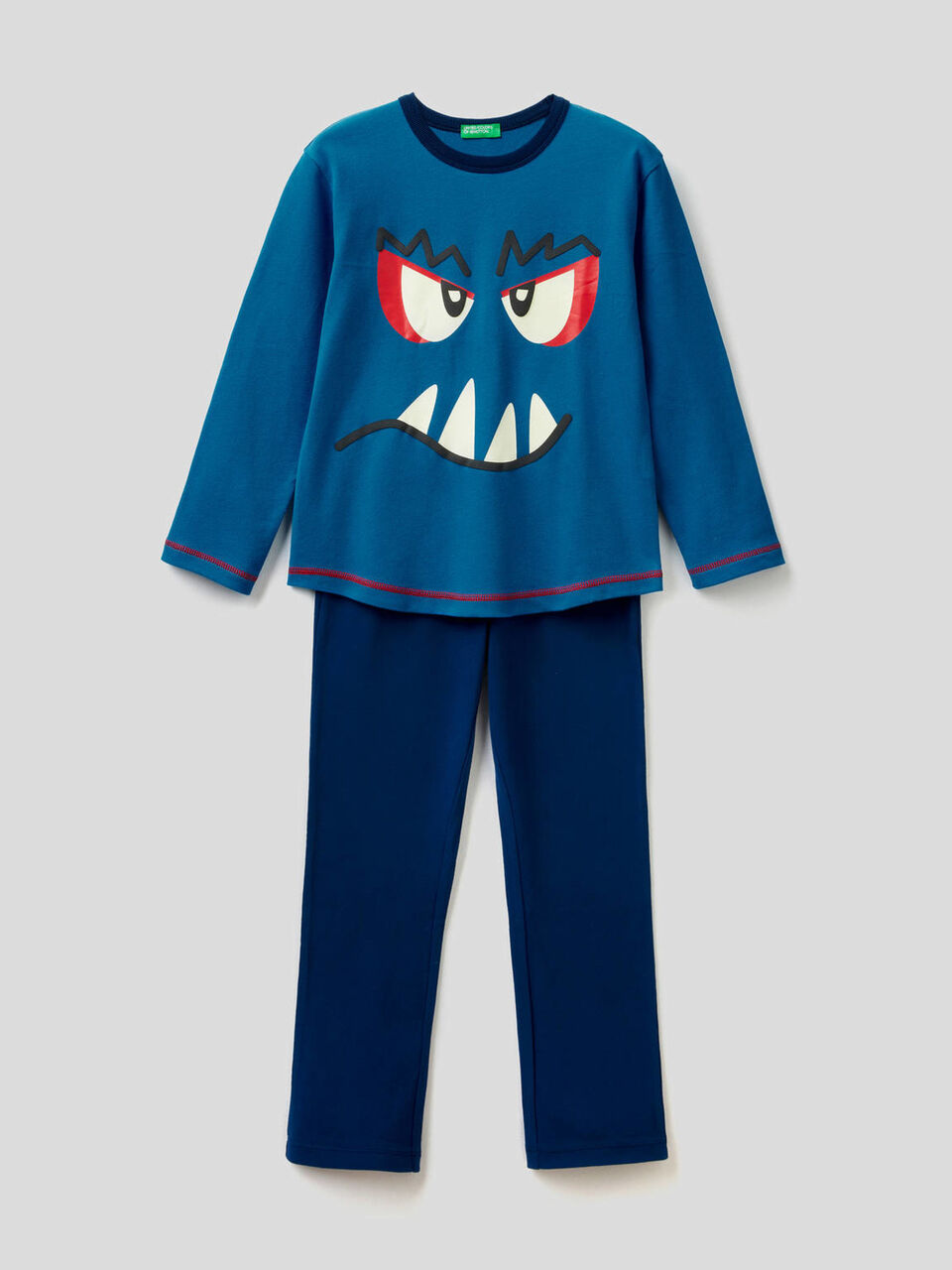 Pyjamas aus reiner Baumwolle mit Print image number 1