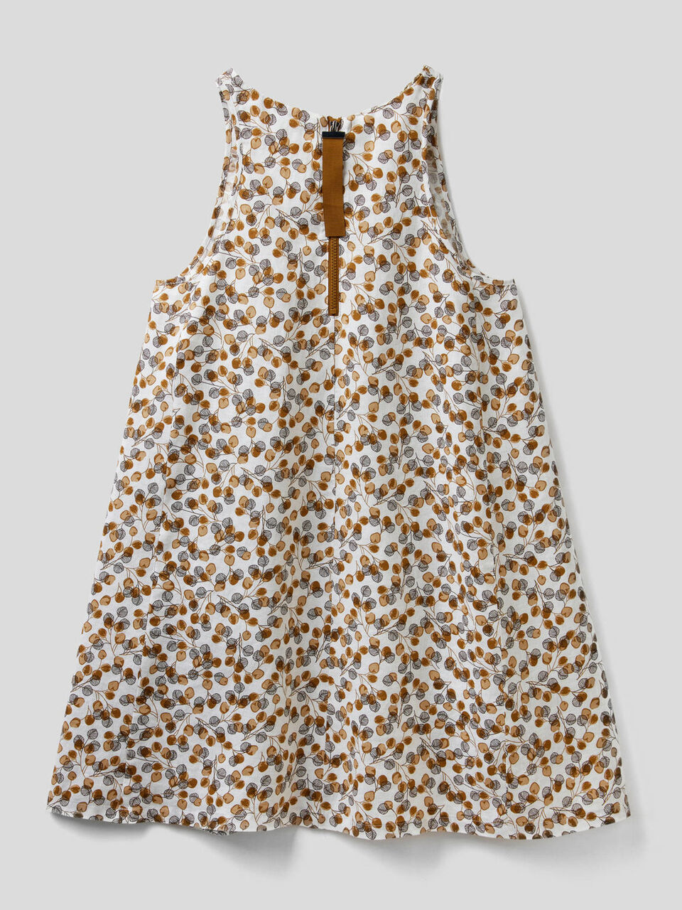 Kleid aus 100% Leinen mit Musterprint image number 2
