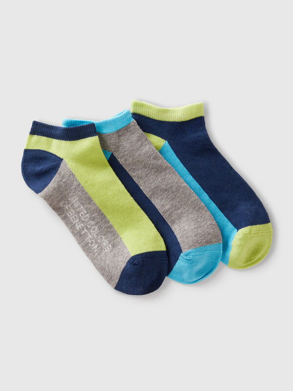 Drei Paar Colourblock-Socken Jungen