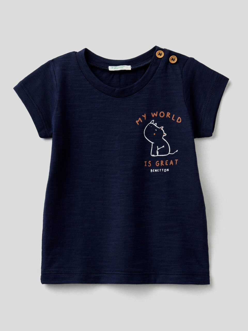 T-Shirt aus reiner Baumwolle mit Print image number 1
