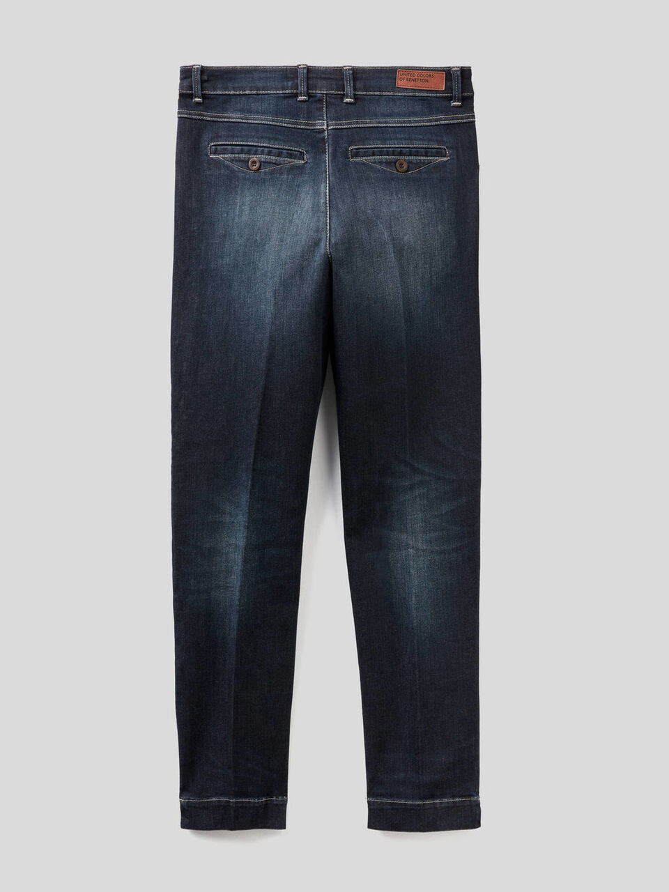 Slim fit denim chinos image number 2
