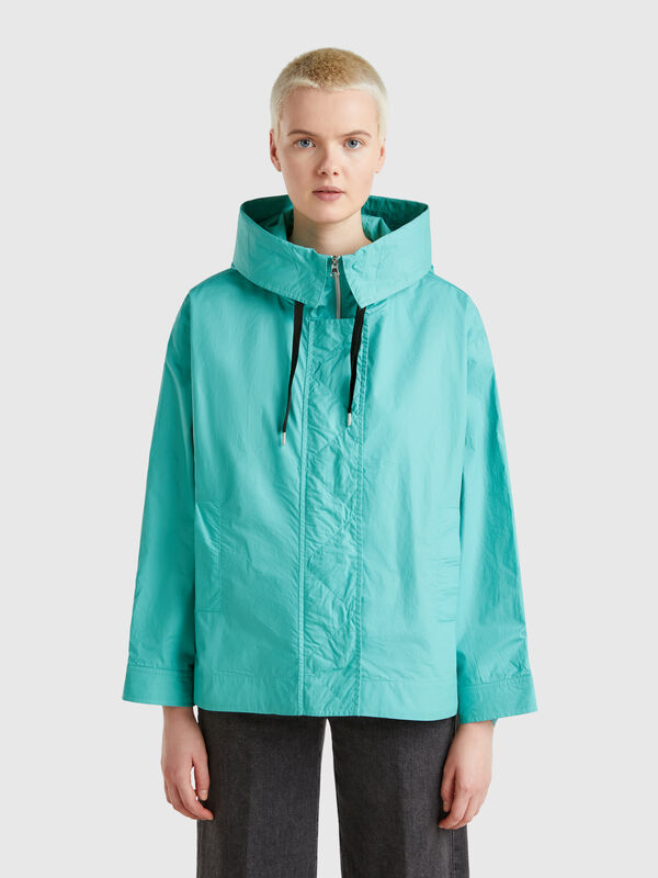 Veste over-fit en nylon Femme