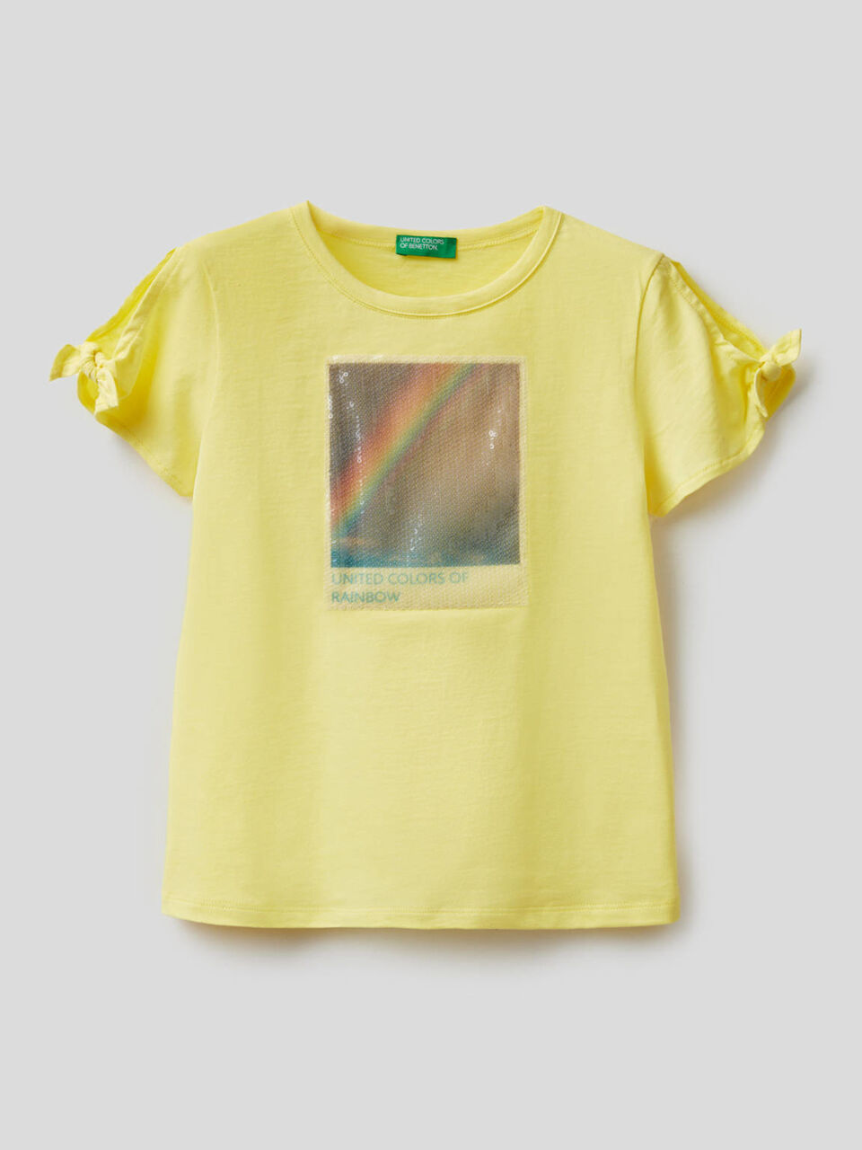 T-Shirt mit Einsatz samt Pailletten image number 1