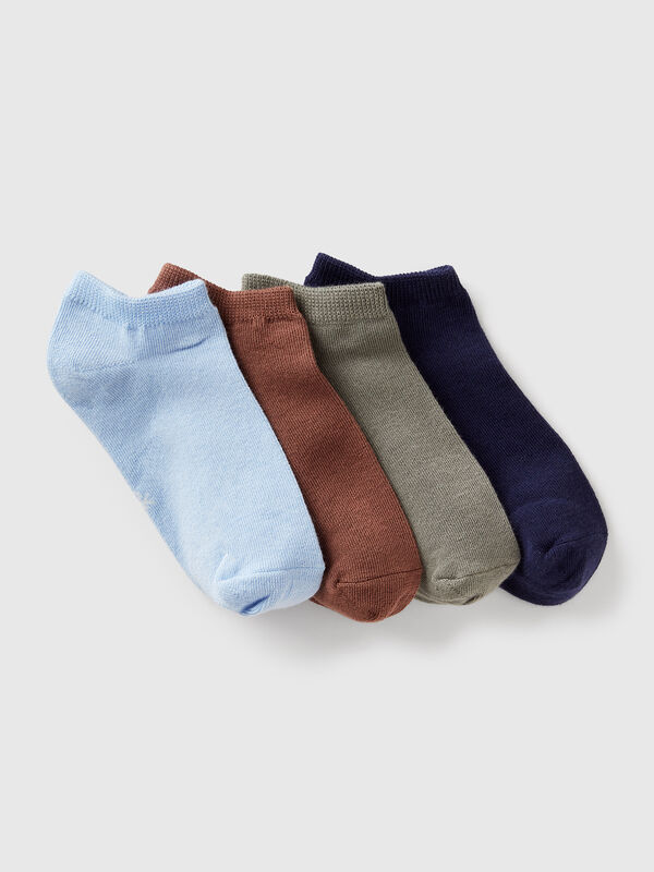 Quatre paires de chaussettes courtes Garçon