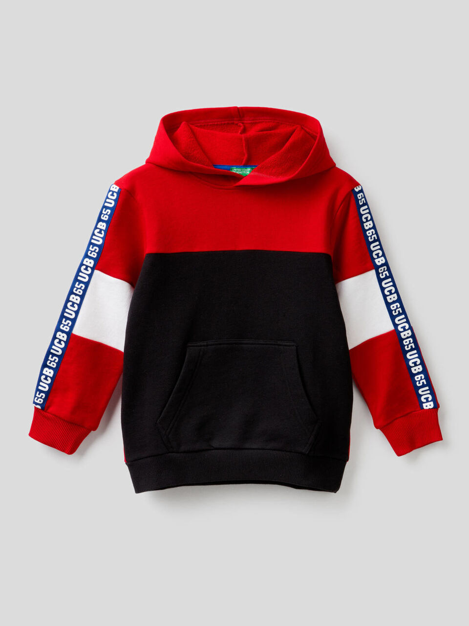 Sweat color block en pur coton image number 1