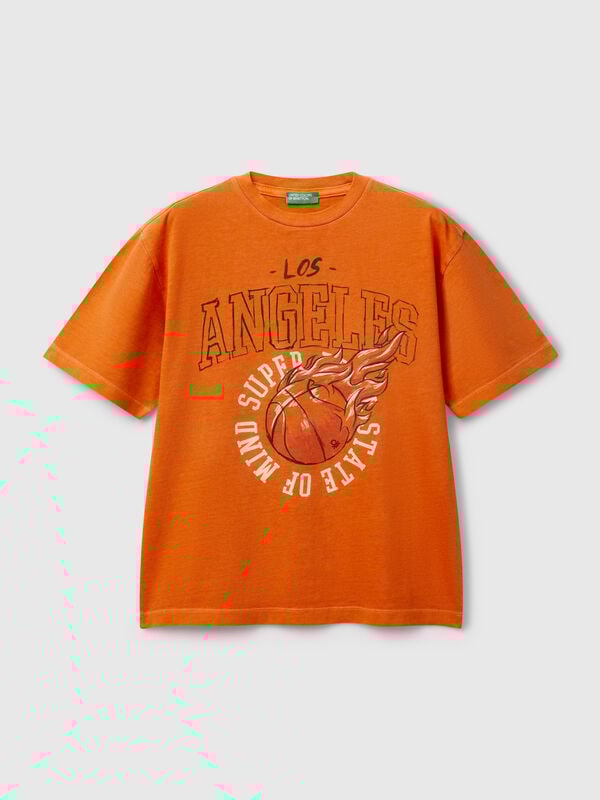 T-Shirt mit Vorder- und Rückseitendruck Jungen