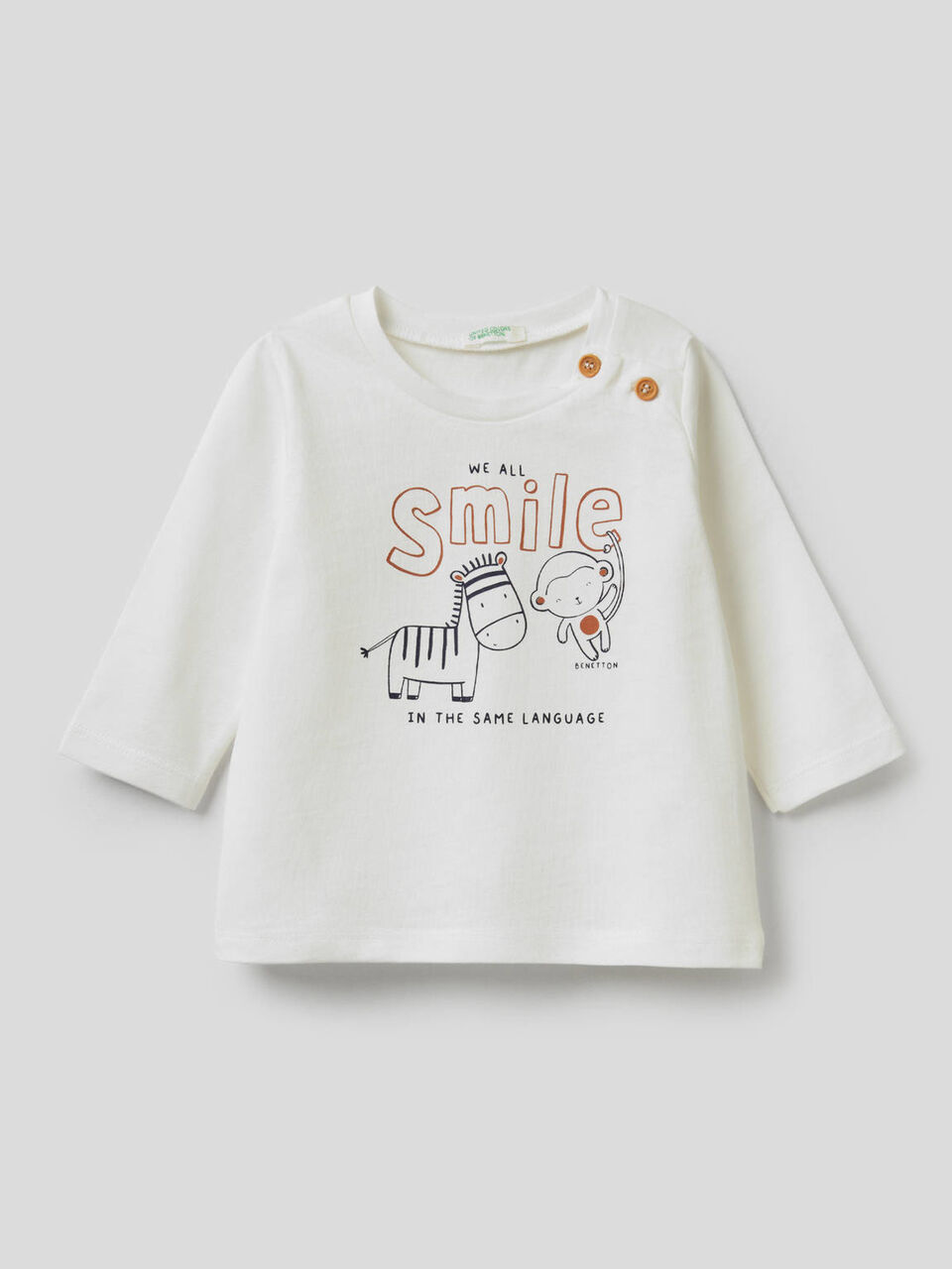 T-Shirt aus Bio-Baumwolle mit Print image number 1