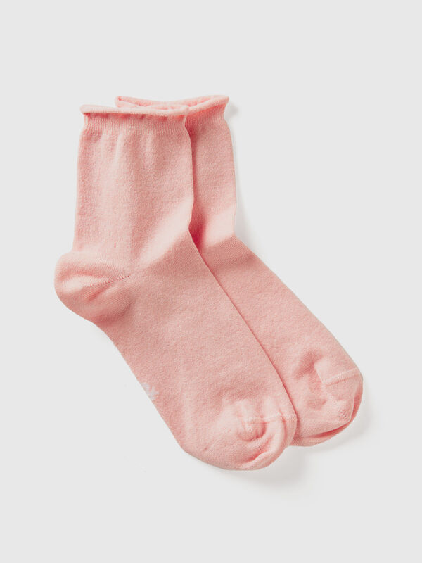 Kurze Socken mit Lurex Damen
