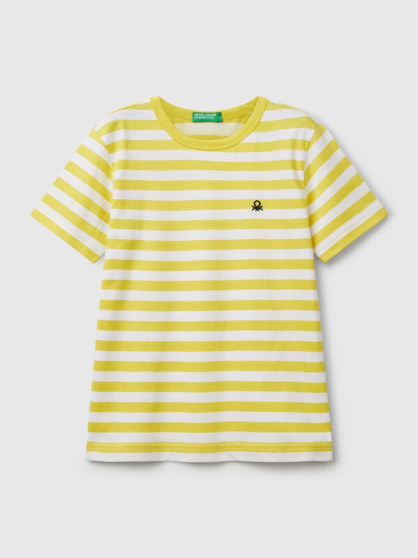 T-shirt rayé 100% coton Garçon